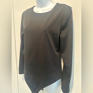 Express: Elegant Black Women's Long sleve Bodysuit- Large